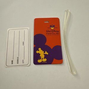 Vintage Walt Disney Travel Co Mickey Mouse Luggage Tag A7